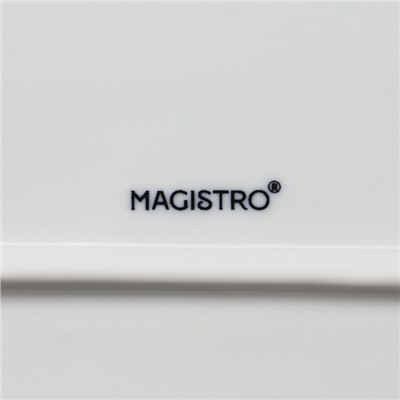 Блюдо Magistro «Сюита», 35,5×23,5 см, овальное, фарфор, белое