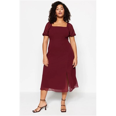Burgundy Платье плетения TBBSS22AH0012