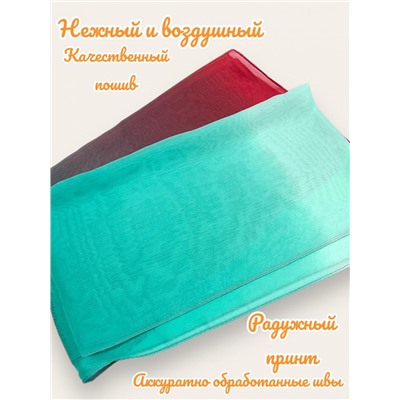 Шарф шифоновый Радуга Арт 0978/1