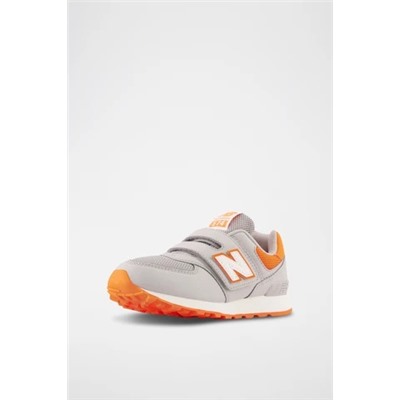 Zapatillas 574 - Gris y naranja