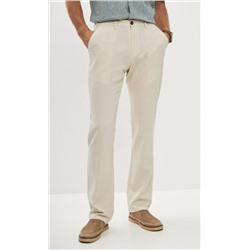 Брюки лен F211-0854 l.beige