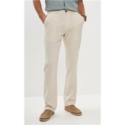 Брюки лен F211-0854 l.beige