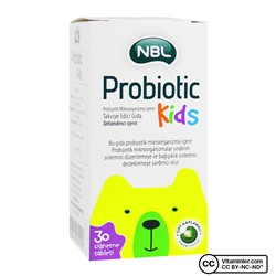 Nbl Probiotic Kids 30 жевательных таблеток