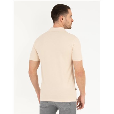 Бежевая тонкая подсадка Polo yaka basic t -красавица
