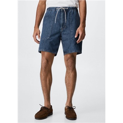 Bermudas denim cordón -  Hombre | MANGO OUTLET España