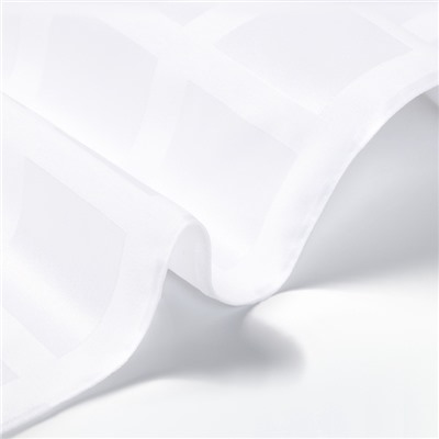 Скатерть Этель Geometry 150*110 +/-3см, цв.белый, пл. 192 г/м2, хл с ВГМО