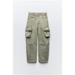 JEANS TRF CARGO TIRO MEDIO BOYFRIEND