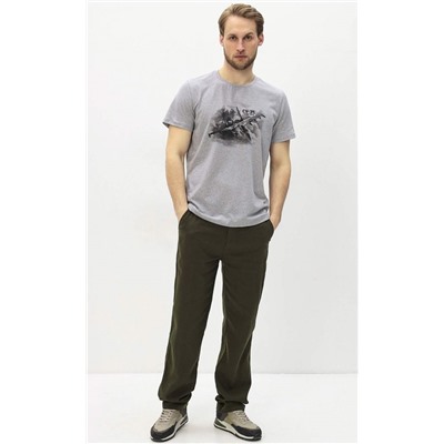 Брюки лен P111-0853 khaki