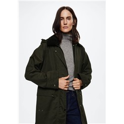 Parka capucha desmontable -  Mujer | MANGO OUTLET España