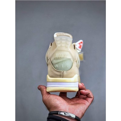 Кроссовки Off-White x Air Jorda*n 4 Retro "Cream/Sail"