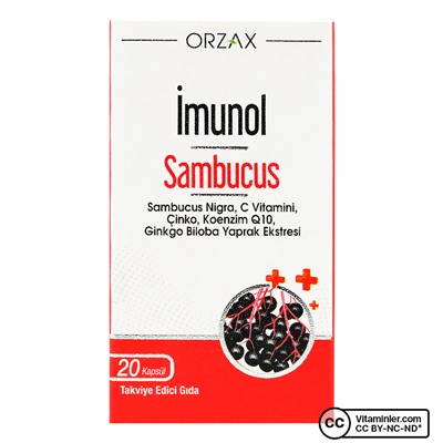 Orzax Imunol Sambucus Nigra 20 капсул