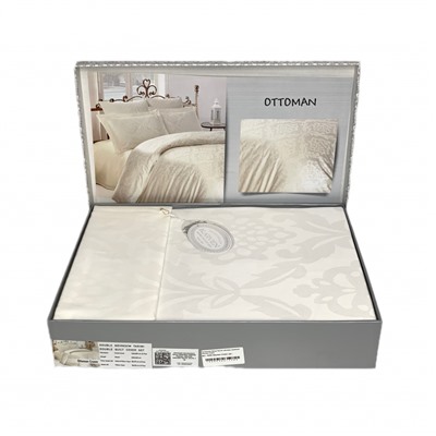 Постельное белье Karven жаккард семейный Ottoman Cream
