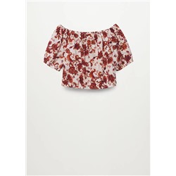 Blusa algodón estampada -  Niña | MANGO OUTLET España