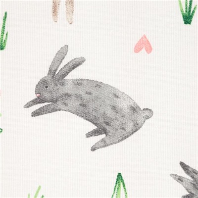 Скатерть пасхальная Доляна Fluffy bunnies, 110×144 см, 100% хлопок, 164 г/м²