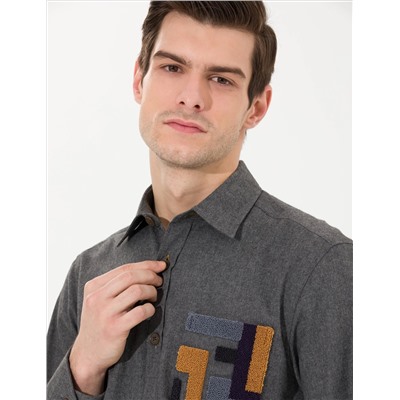 Anthracit Comfort Fit рубашка с длинным рукавом