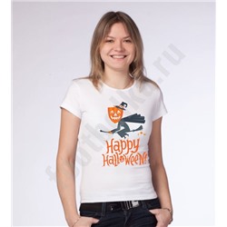 Футболка halloween "Тыква на метле"