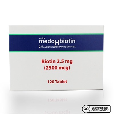 Nutrafarm MedoHbiotin Биотин 2500 мкг 120 таблеток