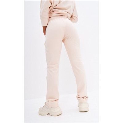 Брюки спорт F312-0851 pale beige