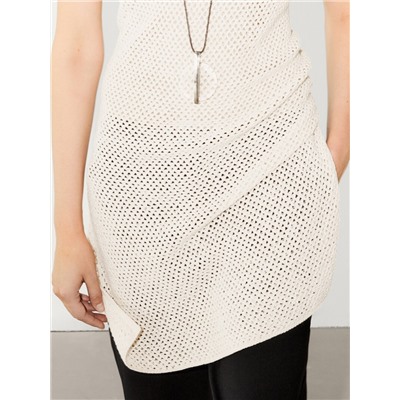 Knit vest with vent details