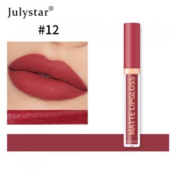 Губная помада жидкая матовая Julystar, цвет 12