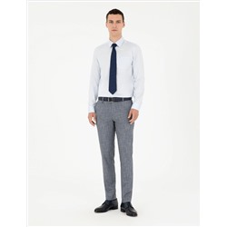 Темно -синий бывший. Тканевые штаны Slim Fit