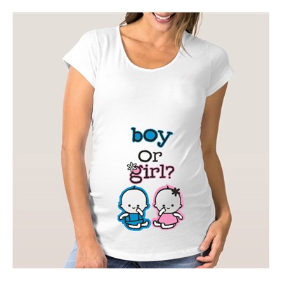 Футболка для беременных "Boy or Girl?"