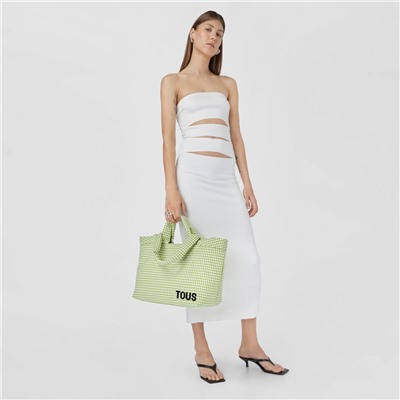 Bolso capazo Carol Vichy - algodón - verde