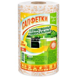 Салфетки для уборки универсальные House Lux Color, спанлейс, 22х23 см, 45г/м2, в рулоне 100 шт