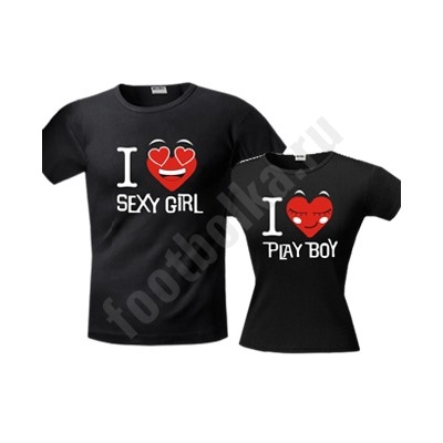 Футболки парные "I love Sexy girl / Play boy"