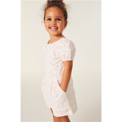Baker by Ted Baker Pink Broderie Playsuit