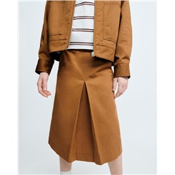 FALDA MIDI PLIEGUE TRUE NEUTRALS