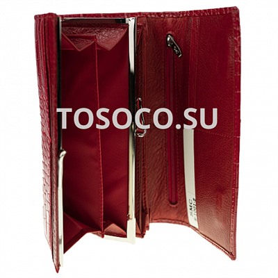 h-1001-2 red кошелек SMC Collection натуральная кожа и экокожа 9х19х2