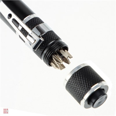 Фонарь-мультиинструмент, с клипсой для крепления, 6 отверток, 4xLR41, 12,8х1,6см
