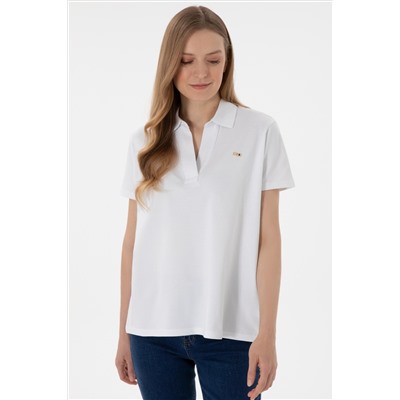 Женщина White Basic T -Fish Surprise Discount в корзине