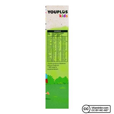 YouPlus Kids VM Мультивитамины и минералы 150 мл