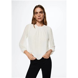 Blusa detalle abalorios -  Mujer | MANGO OUTLET España