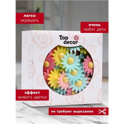 Вафельные маргаритки, микс, 200 шт.
