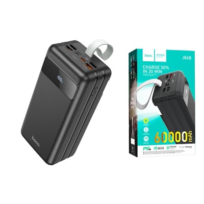 Портативный аккумулятор HOCO J86B 60000 mAh (черный)