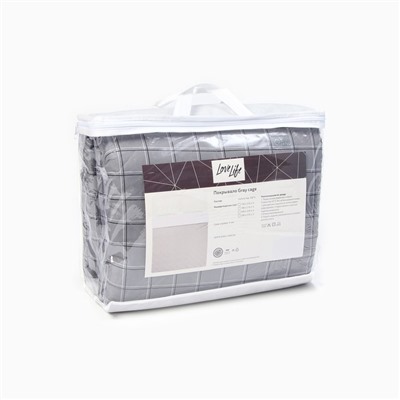 Покрывало LoveLife 1,5сп Gray cage 150*210±5см, новосатин, 100%п/э