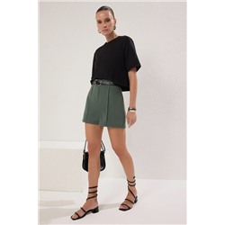 Green Ribe Подробный тканый короткий короткий Twoss23sr00079