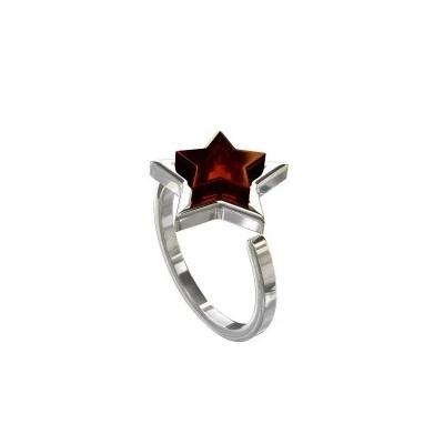 Кольцо серебряное с янтарём R10010RV