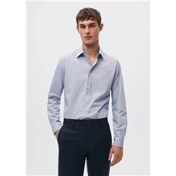 Camisa slim fit algodón rayas -  Hombre | MANGO OUTLET España