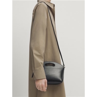 Bolso mini bandolera piel napa