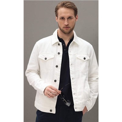 Куртка джинс F411-1257 white