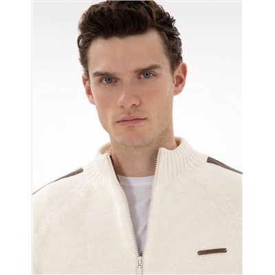 Ecru Comfort Fit Nititual Cardigan