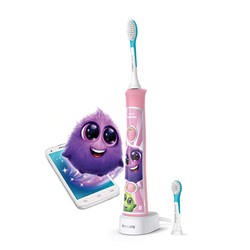 Детская зубная щетка c мобильным приложением Philips Sonicare ForKids HX6352 Розовая