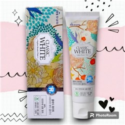 Зубная паста «Classic White» отбел зубная паста Saphire Beauty Clinic с аром мяты и зелен чая 110 гр
