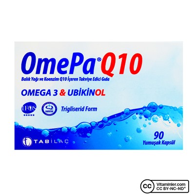 Omepa-Q10 Omega 3 Ubiquinol 90 капсул