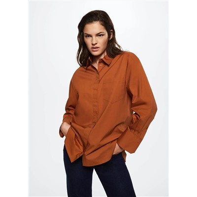 Camisa algodón oversize -  Mujer | MANGO OUTLET España