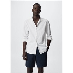 Camisa slim fit algodón seersucker -  Hombre | MANGO OUTLET España